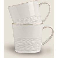 Set of 2 Natural Canvas Mugs