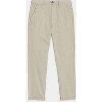 M&S Cotton Rich Chinos (6-16 Yrs) Light Stone