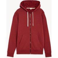 Cotton Rich Zip Up Hoodie