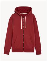 Cotton Rich Zip Up Hoodie