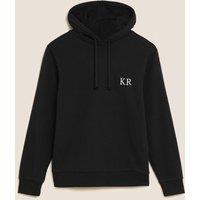 M&S Personalised Women's Cotton Rich Hoodie Black
