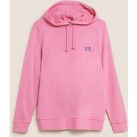 M&S Personalised Women's Cotton Rich Hoodie Pink