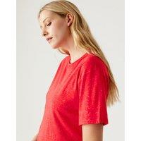 Sparkly Crew Neck Relaxed T-Shirt
