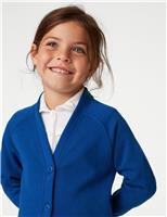 Girls Jersey School Cardigan (2-18 Yrs)