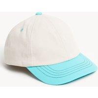 Kids Pure Cotton Colour Block Baseball Cap (1-13 Yrs)