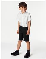 2 Pack Boys Slim Leg School Shorts (2-14 Yrs)