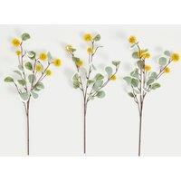 Set of 3 Artificial Eucalyptus Single Stems