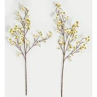 Set of 2 Artificial Cherry Blossom Single Stems