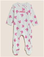 Percy Pig Personalised Percy Pig Sleepsuit (0-3 Yrs) White Mix
