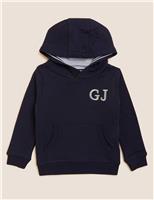 M&S Personalised Kids' Pullover Hoodie (2-7 Yrs) Navy