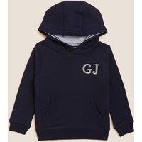 M&S Personalised Kids' Pullover Hoodie (2-7 Yrs) Navy