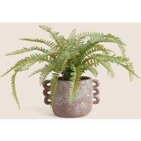 Artificial Fern Plant in Ceramic Pot