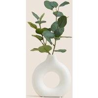 Artificial Eucalyptus Plant in Shaped Vase