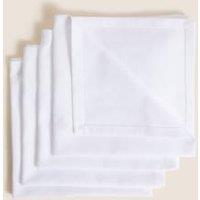 Set of 4 Cotton with Linen Napkins