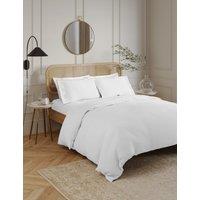 M&S Egyptian Cotton 230 Thread Count Crisp Duvet Cover Ice White