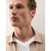 Autograph Pure Supima Cotton V-Neck T-Shirt White