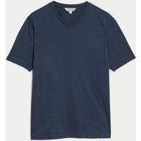 Autograph Pure Supima Cotton V-Neck T-Shirt Dark Ink