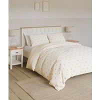 Cotton Blend Bee Striped Bedding Set