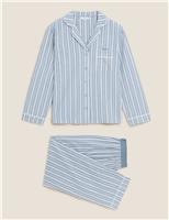M&S Personalised Women's Revere Pyjama Set Blue Mix