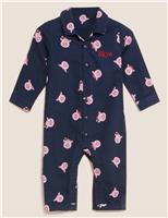 Percy Pig Personalised Kids' Percy Pig Romper (0-3 Yrs) Navy Mix