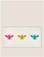 Pure Cotton Rainbow Bee Bath Mat