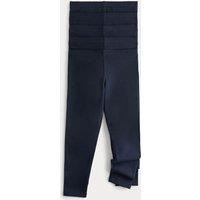 M&S 5 Pack Cotton Rich Plain Leggings (2-8 Yrs) Dark Navy