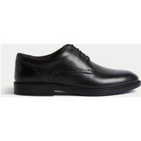 M&S Kids' Leather Lace School Shoes (2 - 9 Large) Black