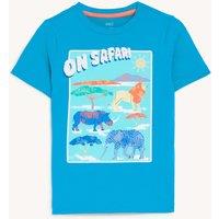Pure Cotton Safari Print T-Shirt (2-8 Yrs)