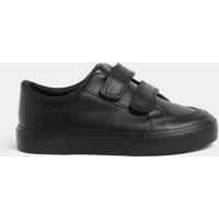 M&S Kids' Leather School Shoes (8 Small - 2 Large) Black