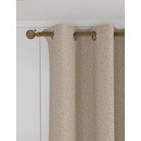 M&S Isabelle Eyelet Blackout Curtains Champagne