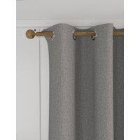 M&S Isabelle Eyelet Blackout Curtains Light Grey