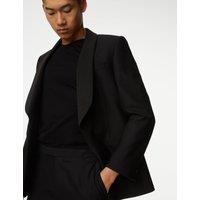 Regular Fit British Pure Wool Tuxedo Jacket