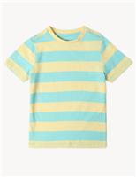 Pure Cotton Striped T-Shirt (2-8 Yrs)