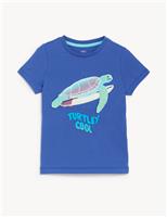 Pure Cotton Turtle T-Shirt (2 - 8 Yrs)