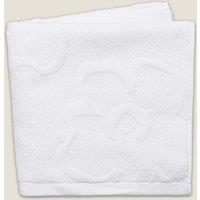Ted Baker Pure Cotton Magnolia Textured Towel White