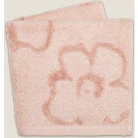 Ted Baker Pure Cotton Magnolia Textured Towel Soft Pink