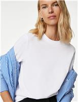 M&S Pure Cotton Everyday Fit T-Shirt White
