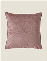 Velvet Strawberry Thief Cushion