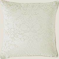 William Morris At Home Velvet Strawberry Thief Cushion Oyster