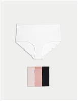 M&S 4pk Microfibre High Rise Shorts Soft Pink