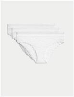 3pk Flexifit Lace Brazilian Knickers