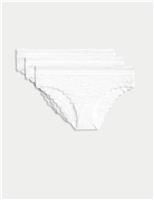 3pk Flexifit Lace Brazilian Knickers