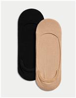 2pk Cotton Rich Sheer Low Cut Footsies