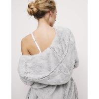 Fleece Hooded Dressing Gown