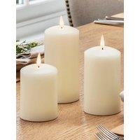Set of 3 TruGlow Pillar LED Candles