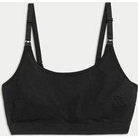 M&S Pump and Nurse Cotton Rich Bra Black