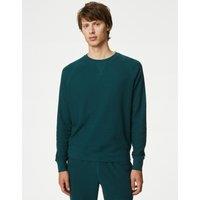 Pure Cotton Waffle Loungewear Sweatshirt