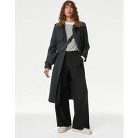 M&S Jersey Crepe Wide Leg Trousers Black