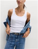 2pk Cotton Rich Ribbed Vests