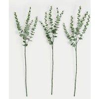 Set of 3 Artificial Eucalyptus Single Stems